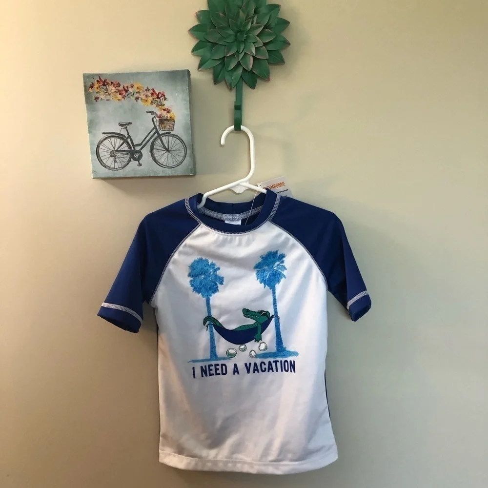 Nwt boys swim rash guard